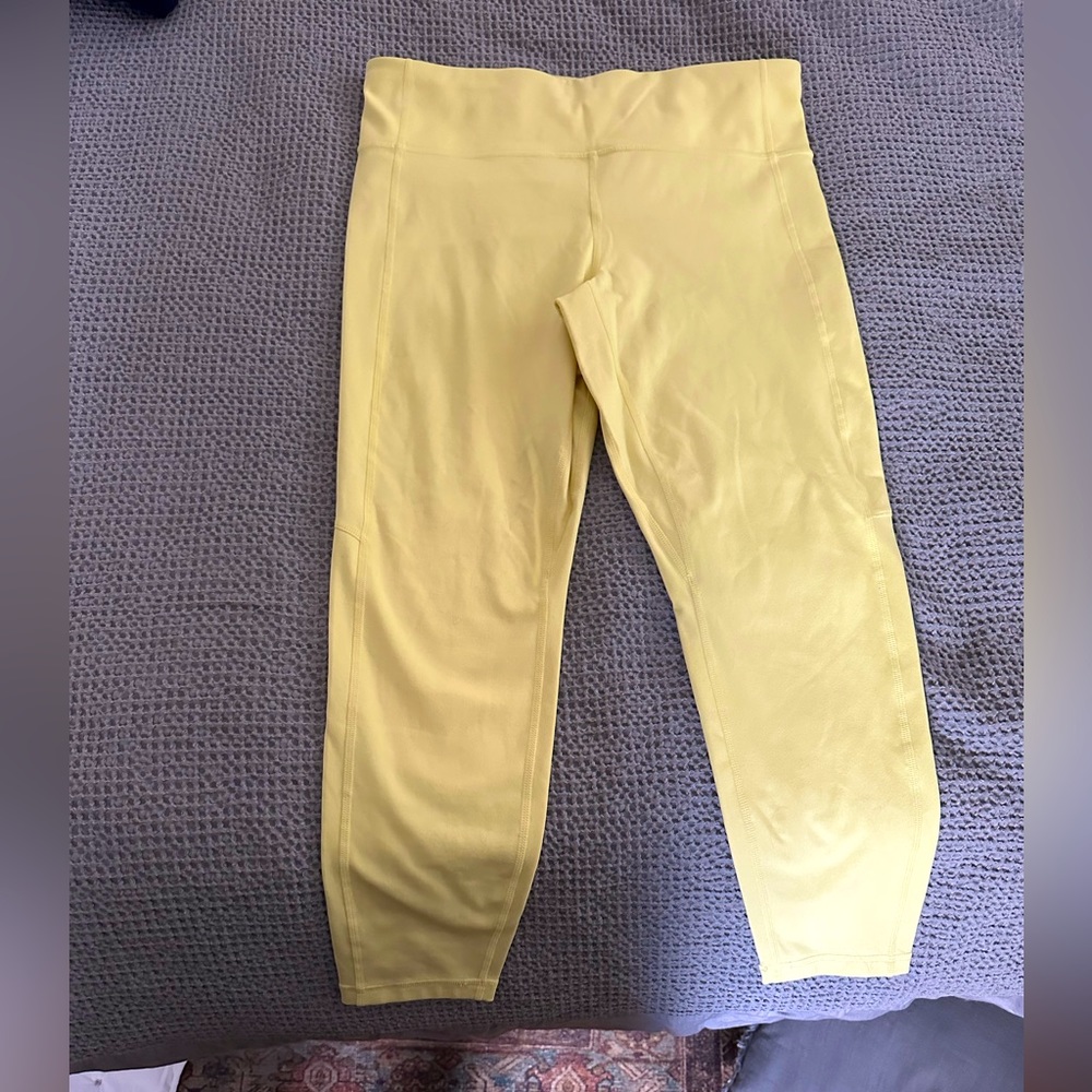 Gapfit capri length leggings, bright yellow